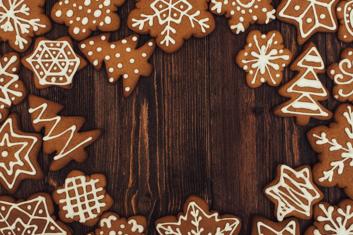 Christmas cookies background. example image 1