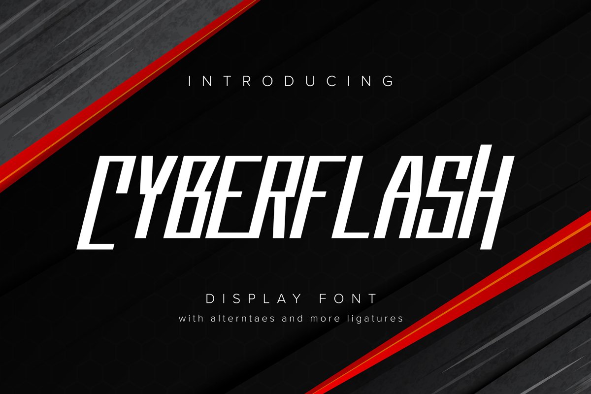 Cyberflash | Display Font example image 1