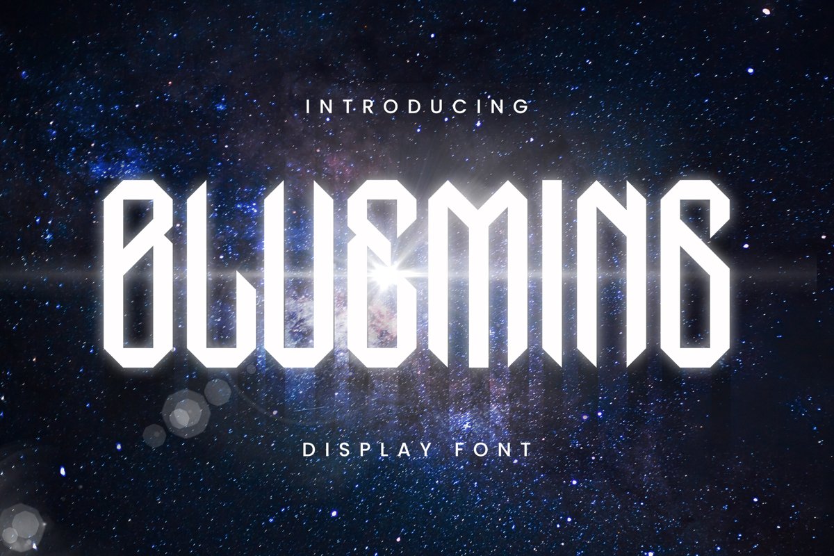 Blueming Display Font example image 1