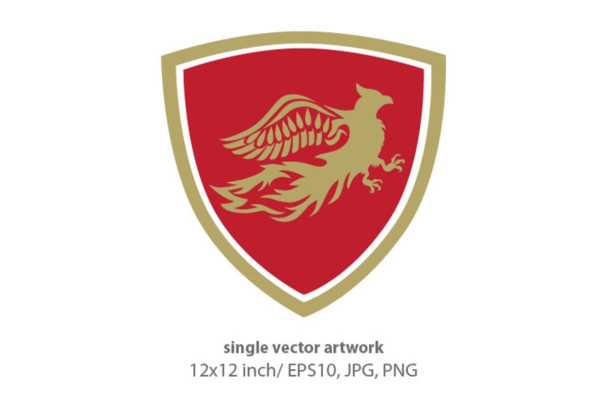 Phoenix Bird - single vector artwork example image 1