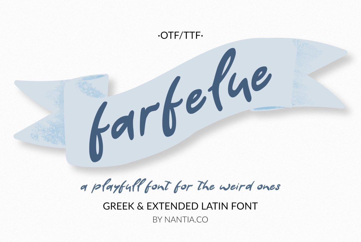 Farfelue, playful font for the weird ones! example image 1