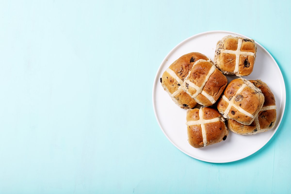 Traditional Easter treats cross buns example image 1