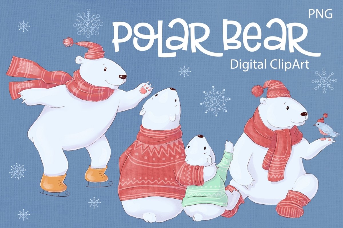 Cute Polar Bear example image 1