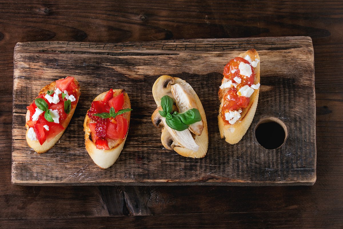 Ingredients for bruschetta example image 1