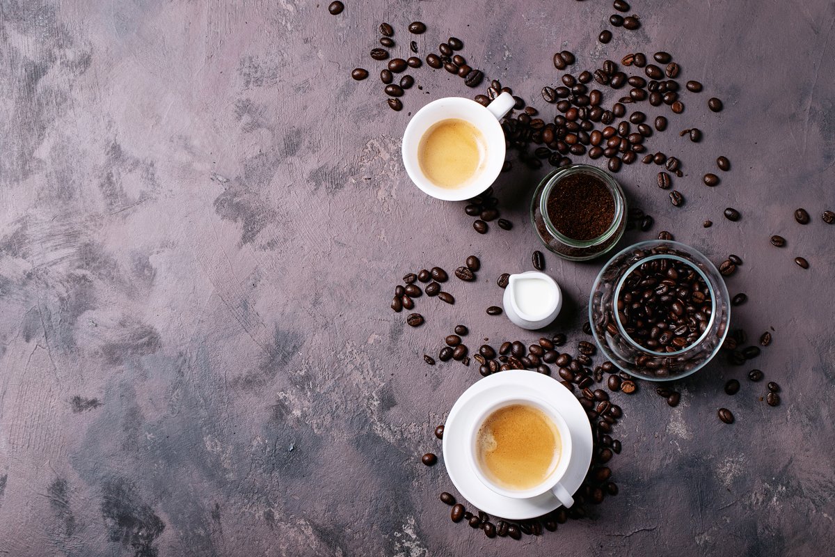 Fresh coffee in cups example image 1