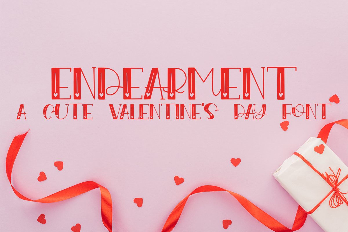 Endearment - A Valentine's Day Hand-Lettered Font example image 1