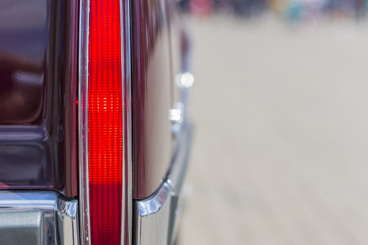 Rear stop light of old american car example image 1