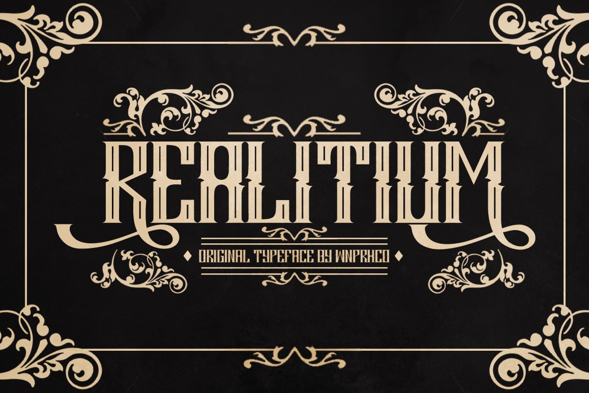 Realitium Font example image 1