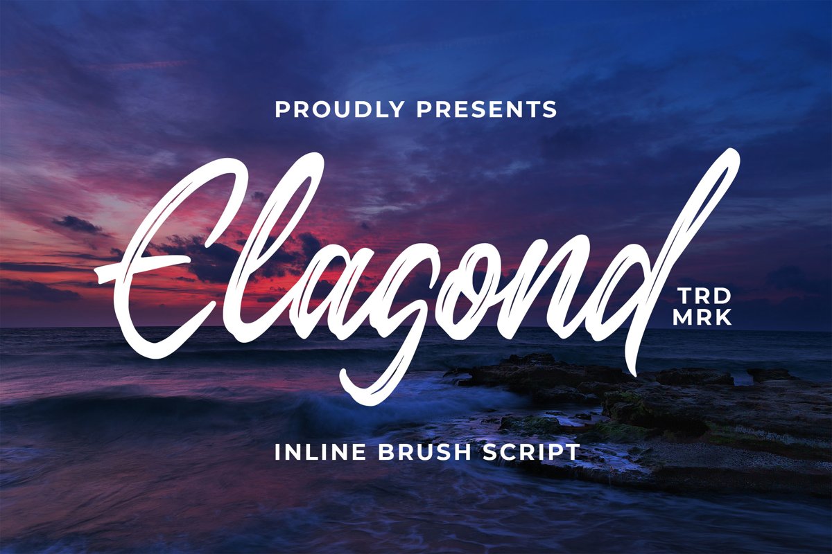 Elagond - Inline Brush Script example image 1