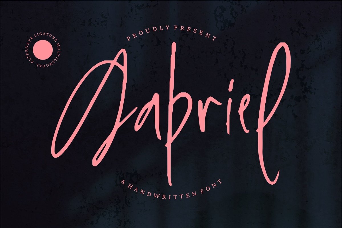 Gabriel - Handwritten Font example image 1