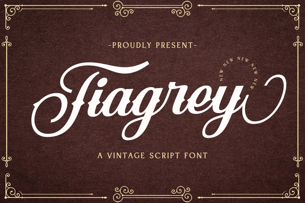 Web Font Tiagrey example image 1