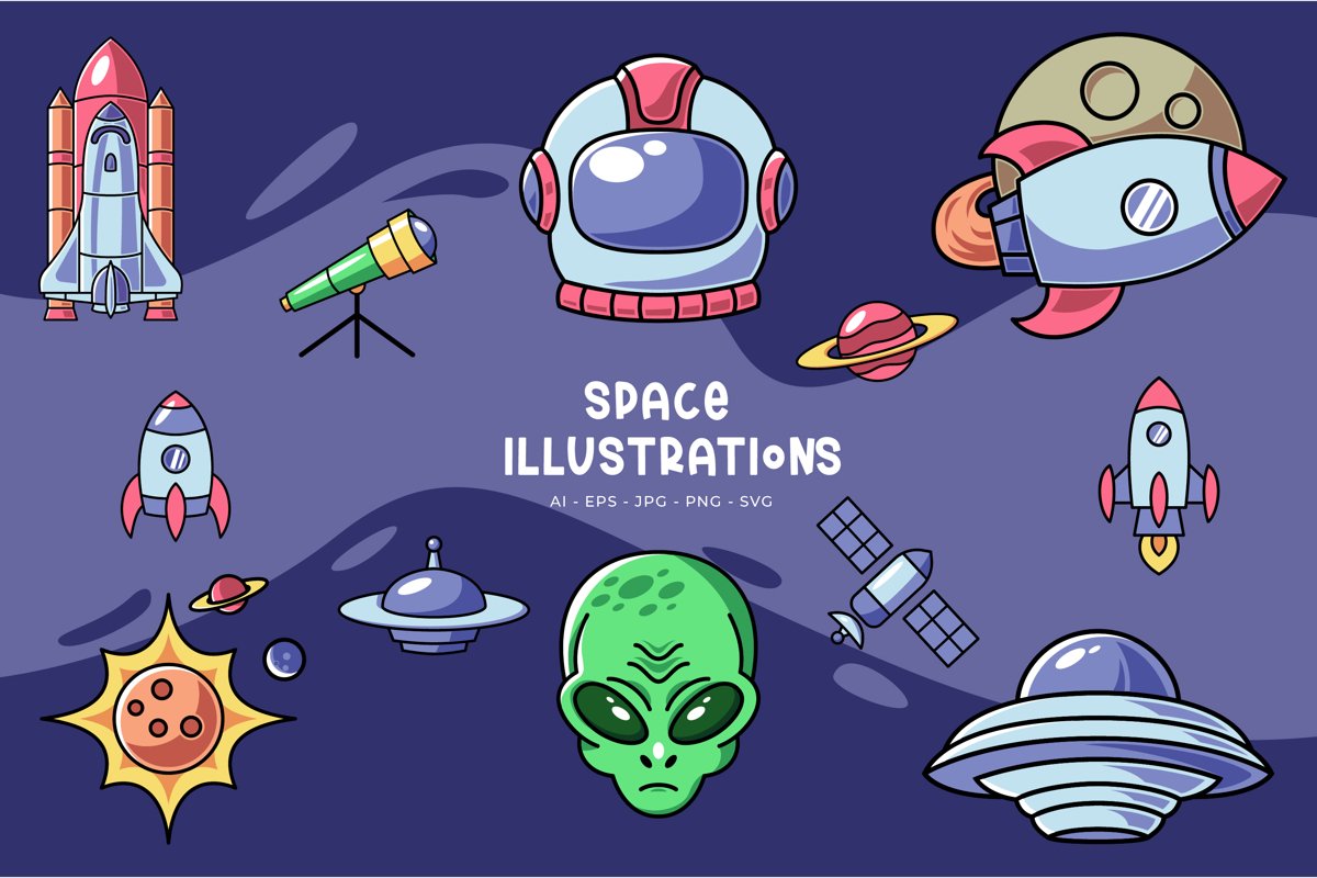 Space Illustrations example image 1