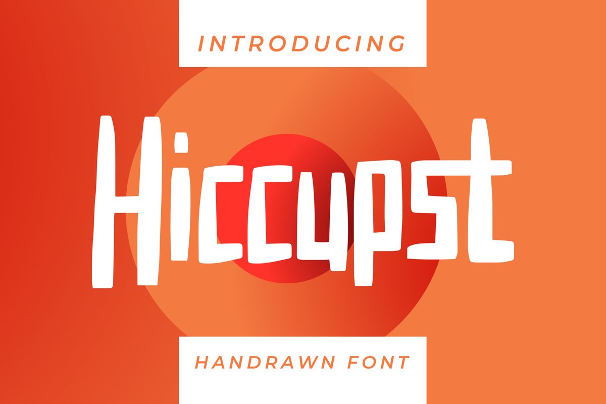 Hiccupst - Display Font example image 1