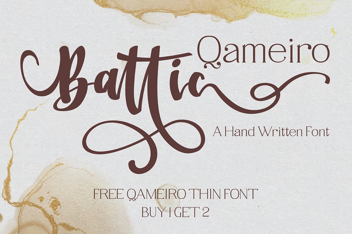 Battic Hand Written Font example image 1