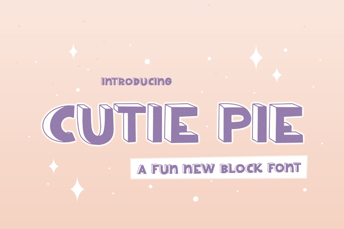 Cutie Pie Font example image 1
