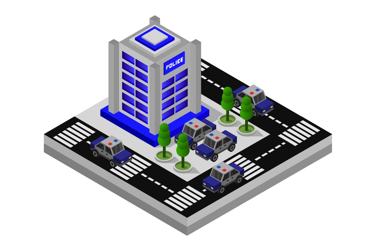 isometric police station example image 1
