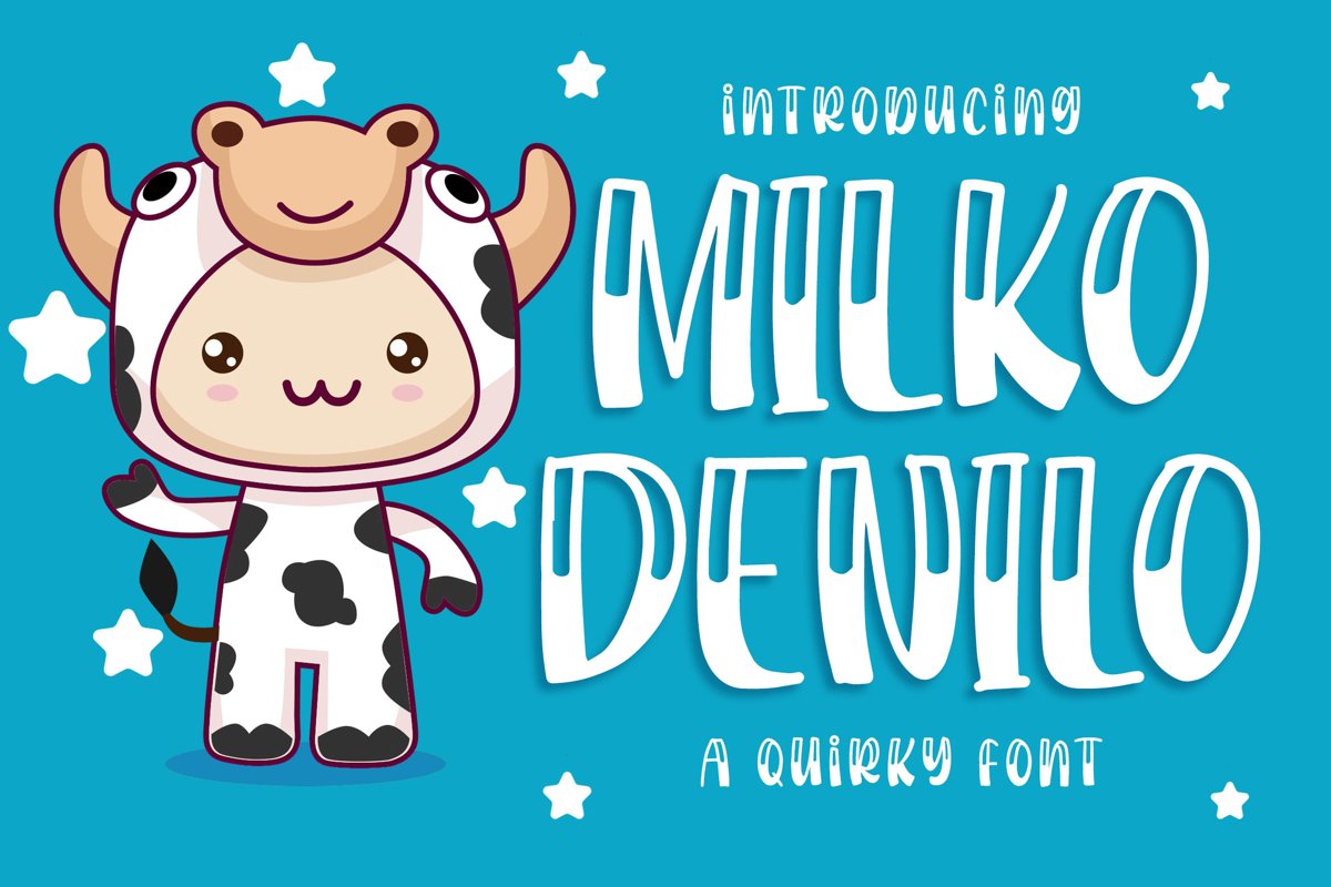 Milko Denilo a Quirky Font example image 1