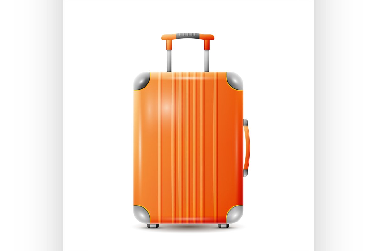 Large polycarbonate suitcase example image 1