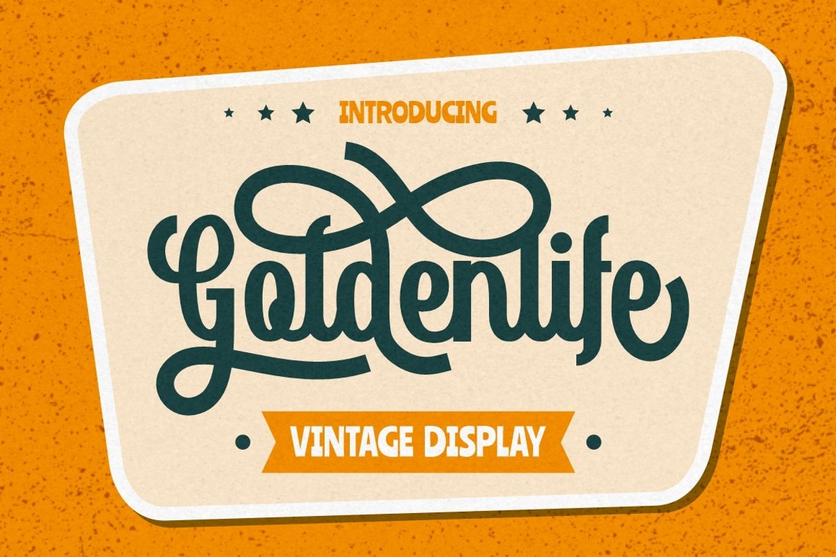 Goldenlife - Vintage Display example image 1