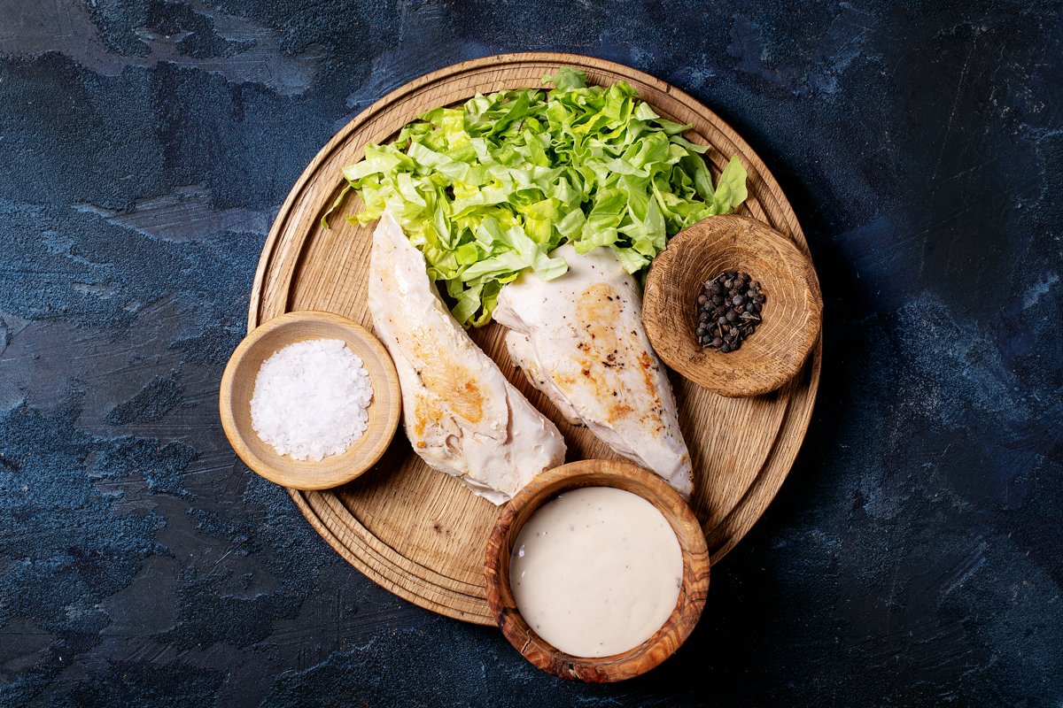 Ingredients for making caesar salad example image 1