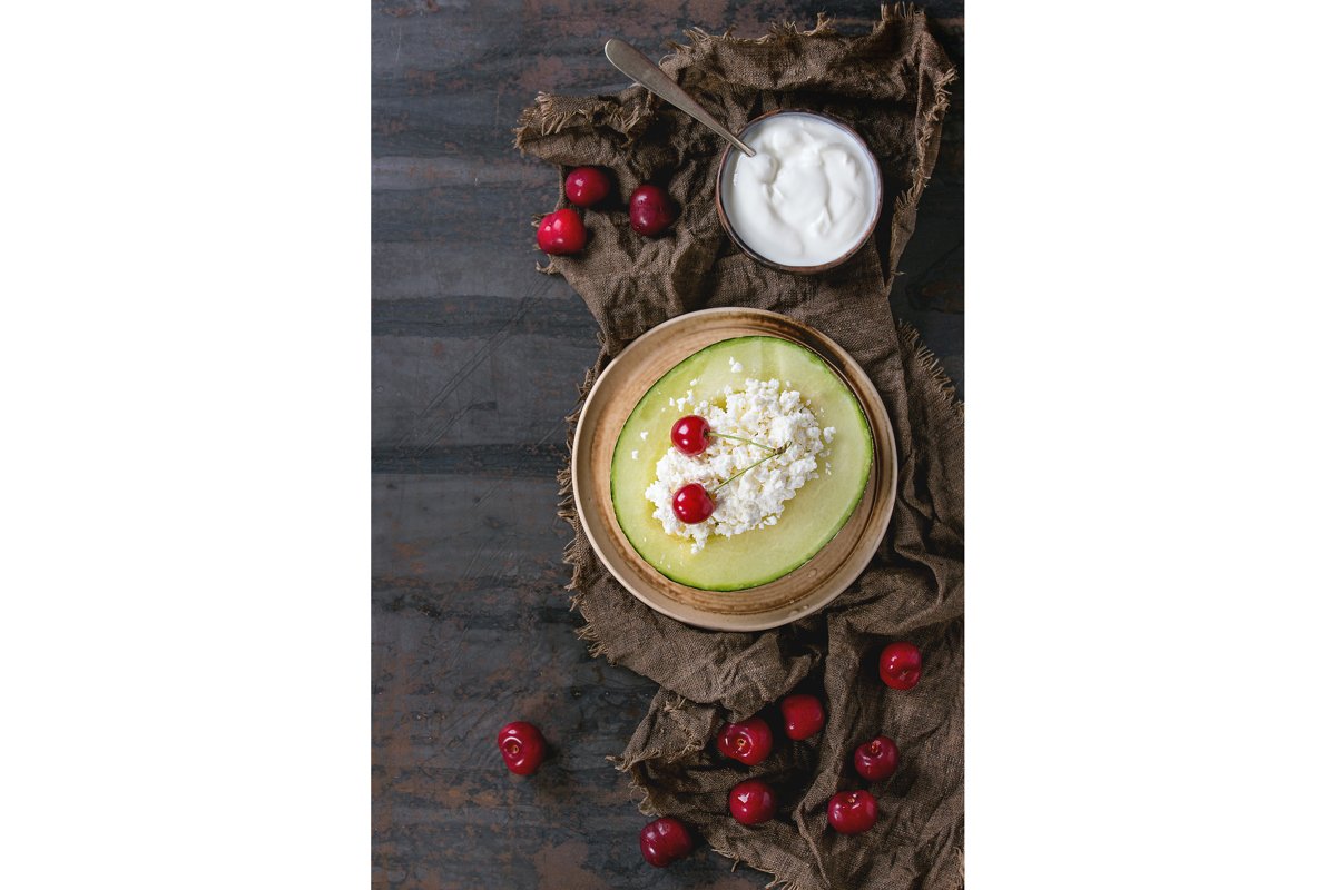 Cottage cheese in melon example image 1