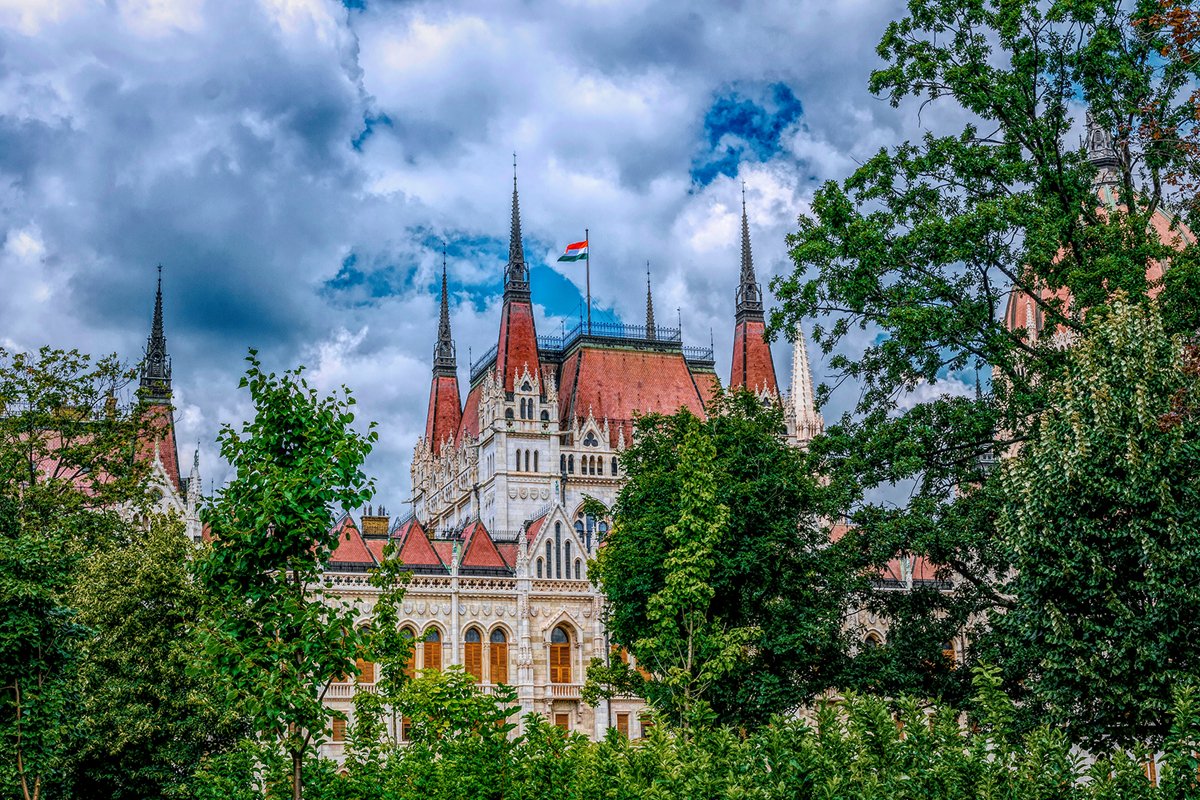 Gothic old building of the Hungarian parliament, Budapest example image 1