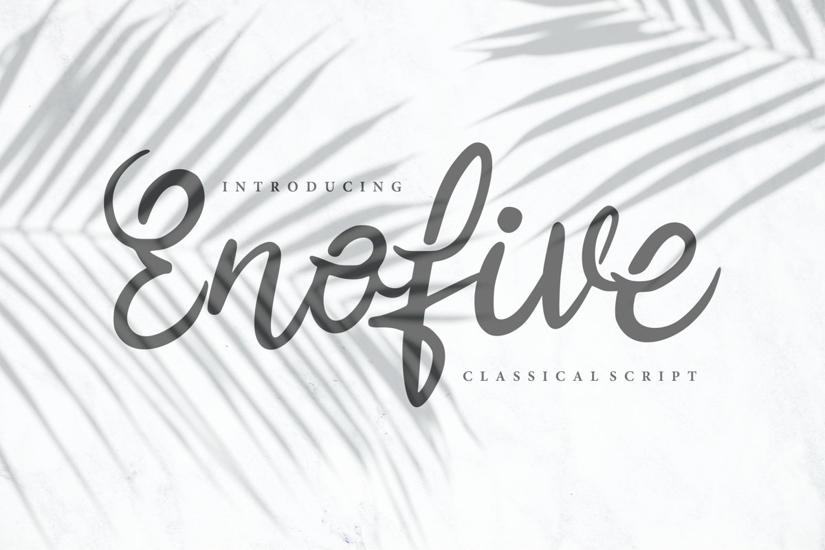 Enofive | Classical Script Font example image 1