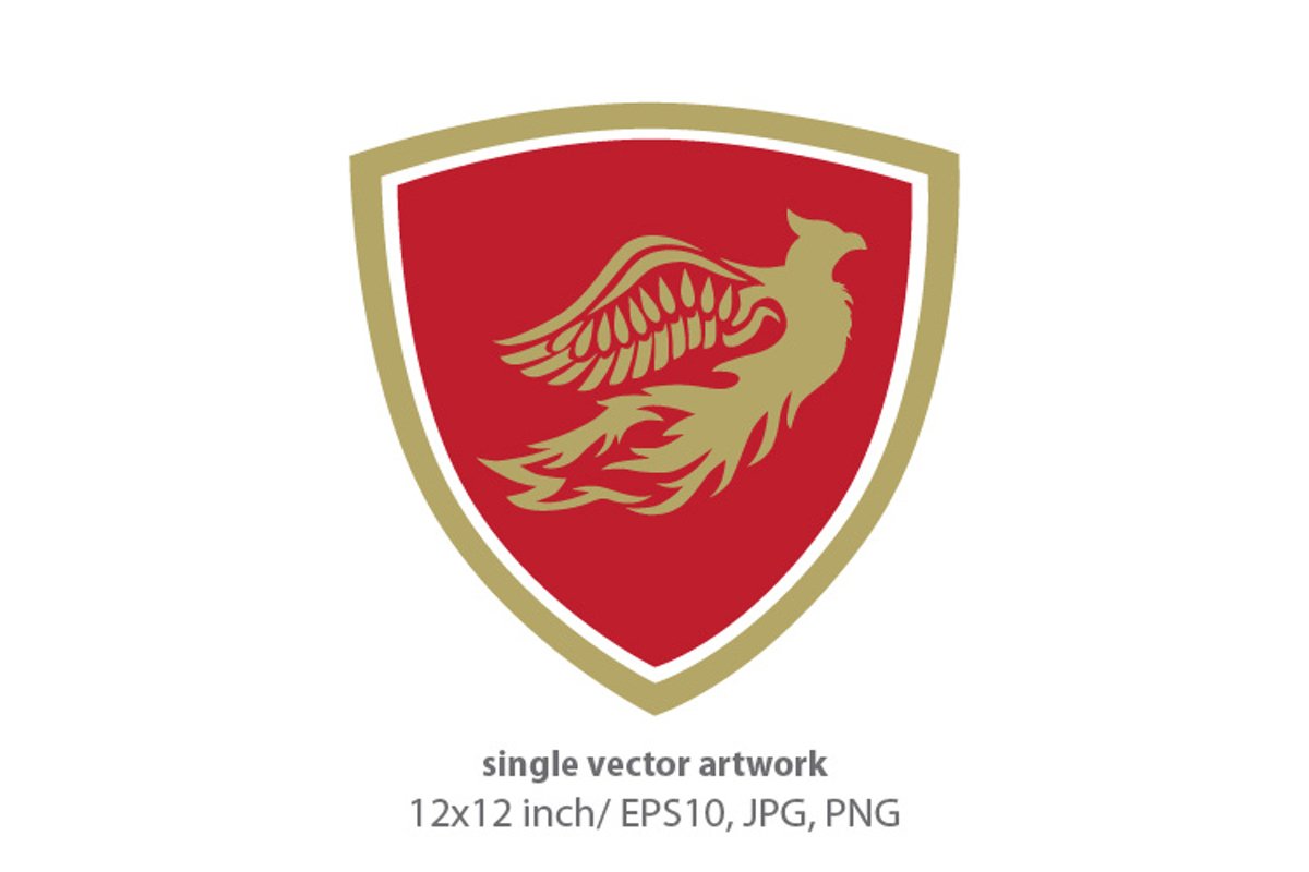 Phoenix Bird - single vector artwork example image 1