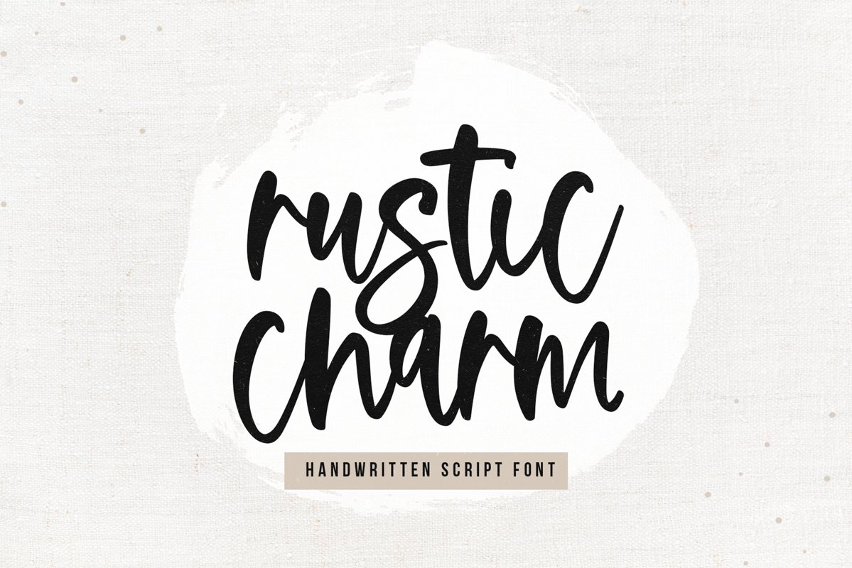 Rustic Charm - A Handwritten Script Font example image 1