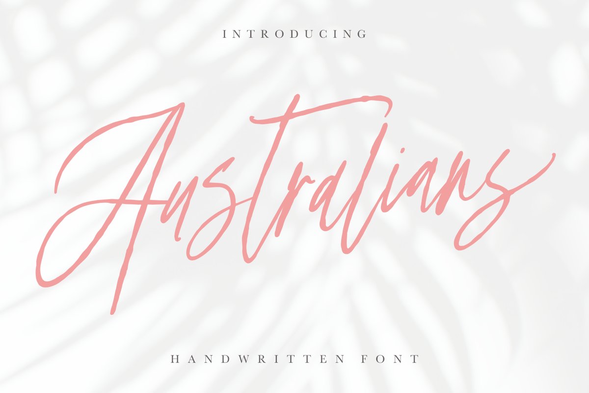 Australians - Handwritten Font example image 1