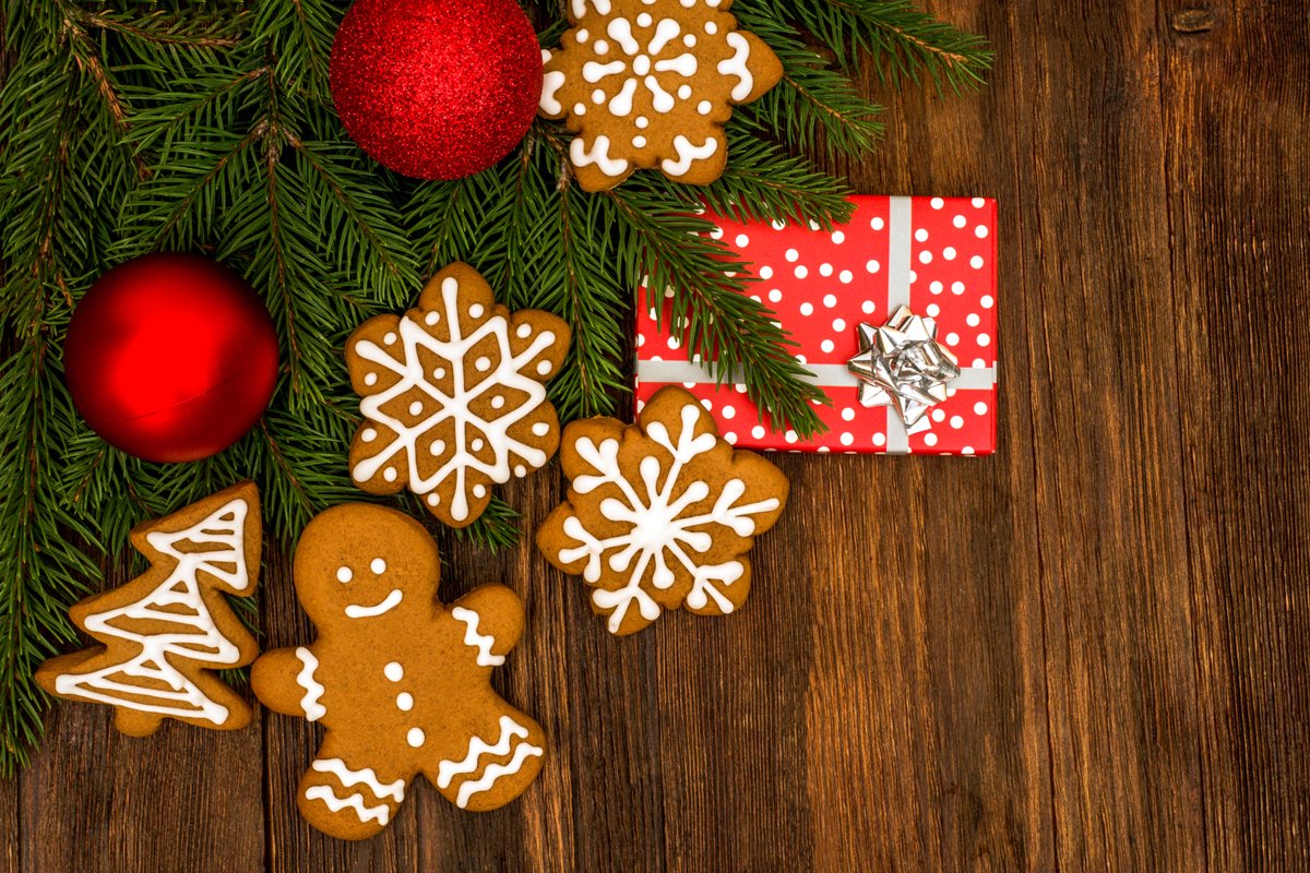 Christmas cookies background. example image 1