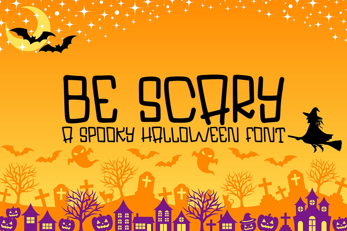 Be Scary - A Hand-Lettered Halloween Font example image 1