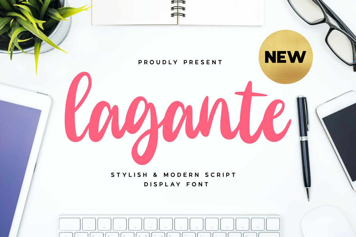 Lagante - Stylish & Modern Script Font example image 1