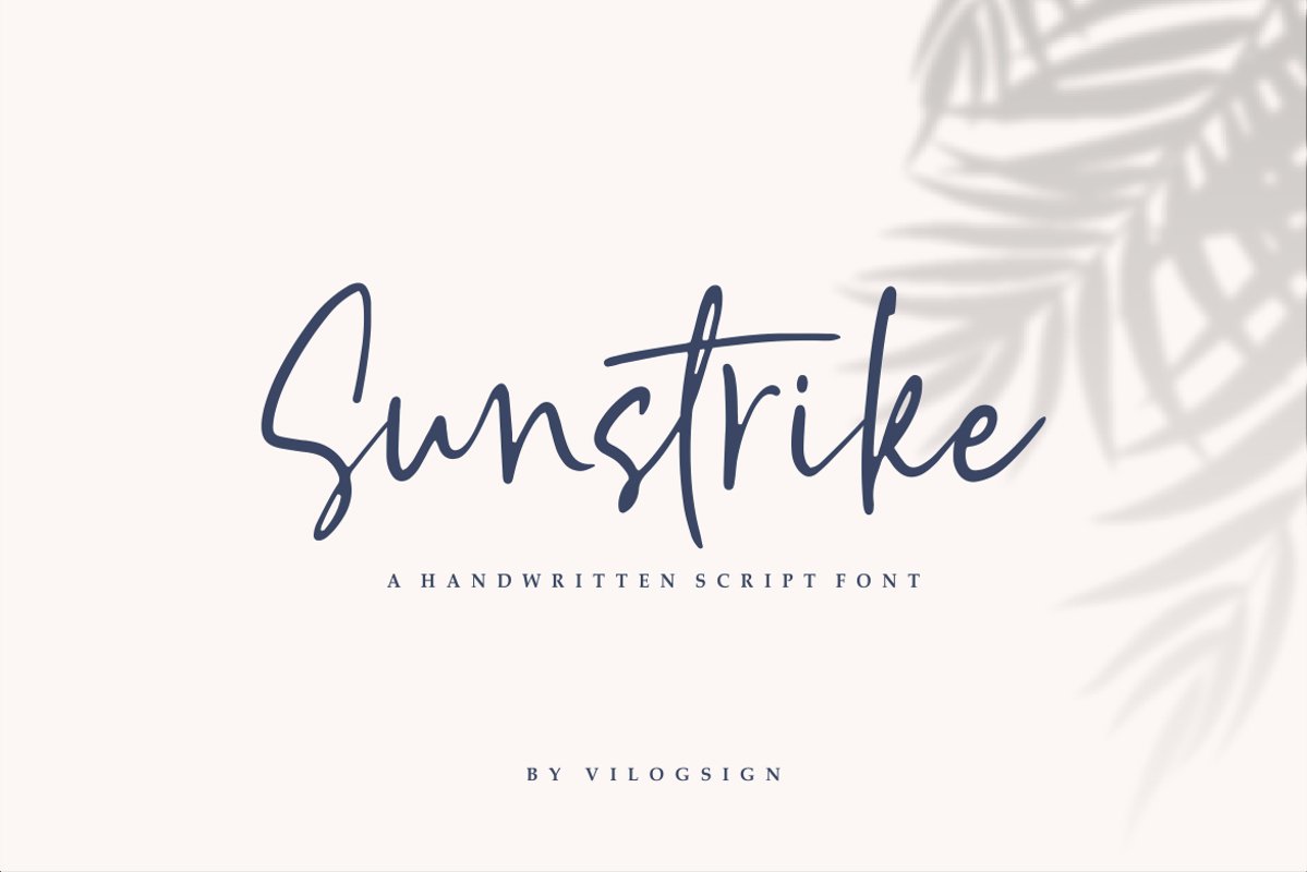 Sunstrike a Handwritten Script Font example image 1