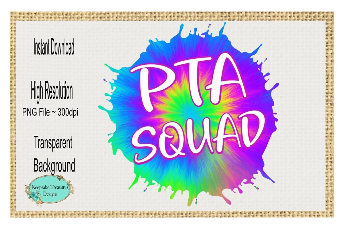 PTA Squad, Sublimation Design example image 1