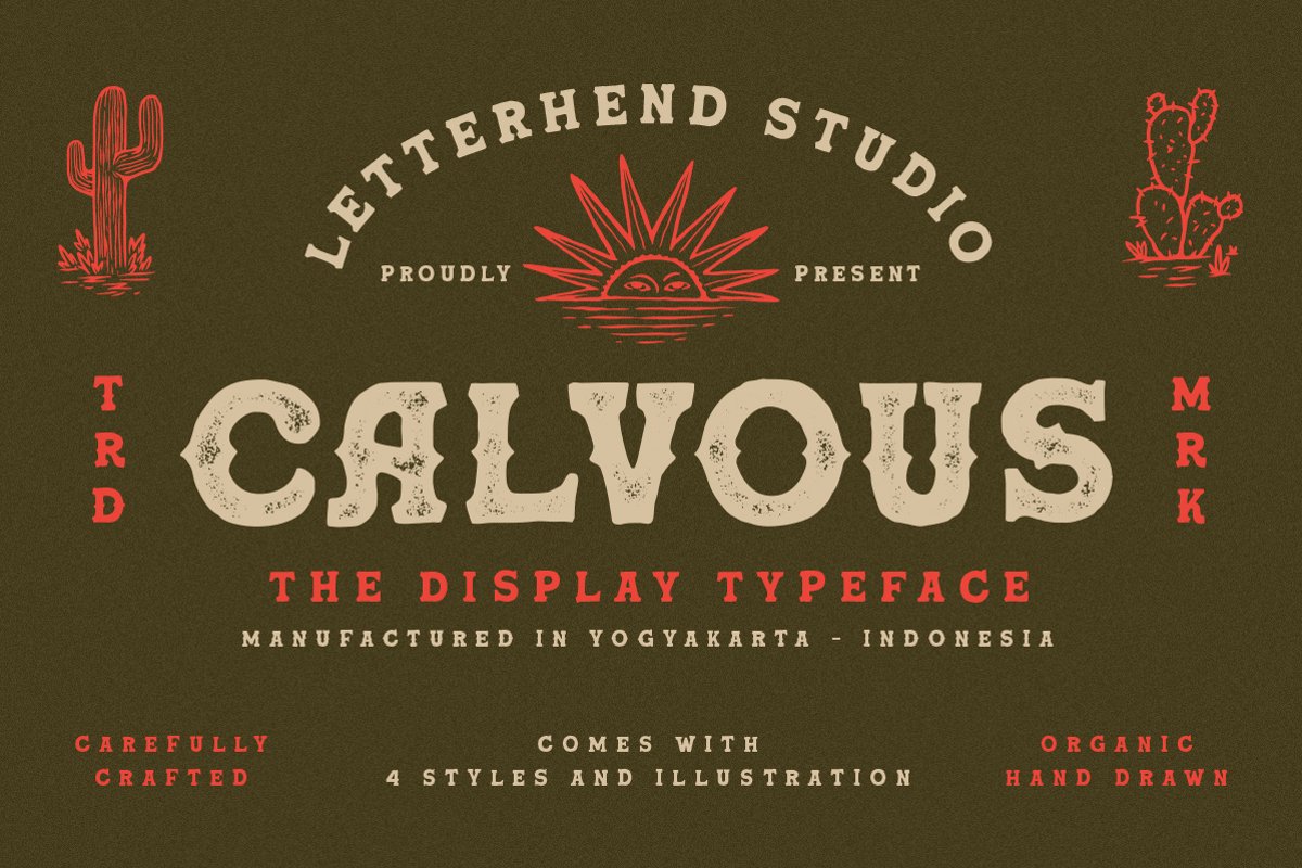 Calvous - Slab Serif Typeface example image 1