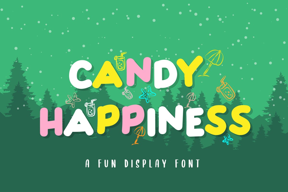 Candy Happiness Display Font example image 1