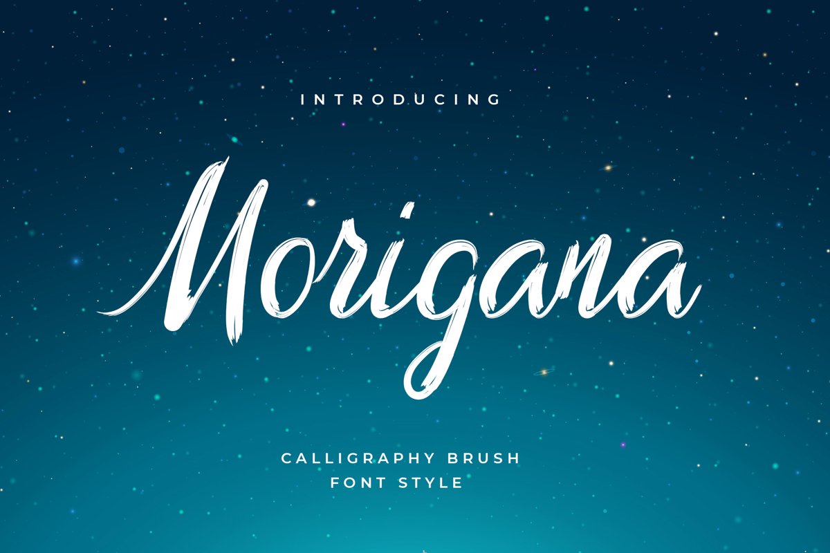 Morigana Hand Brush Calligraphy Font example image 1