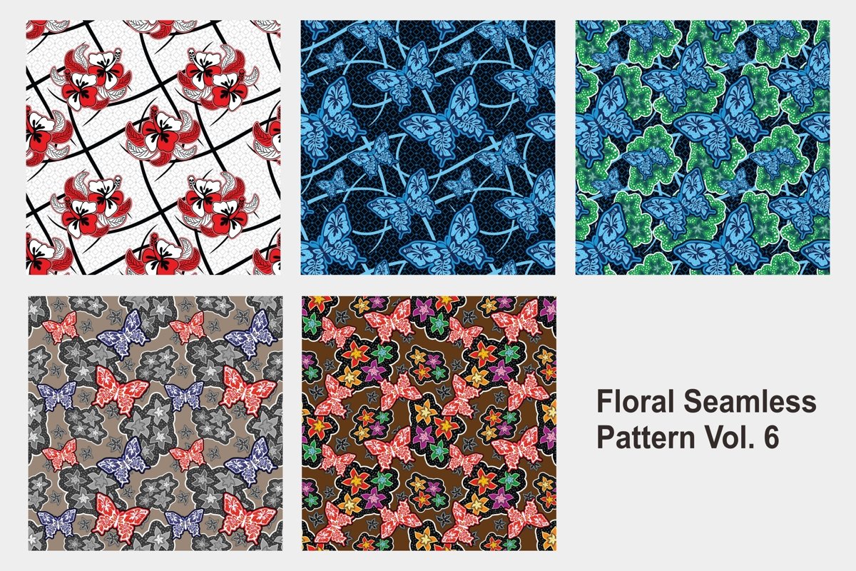 Floral Seamless Pattern Vol. 6 example image 1