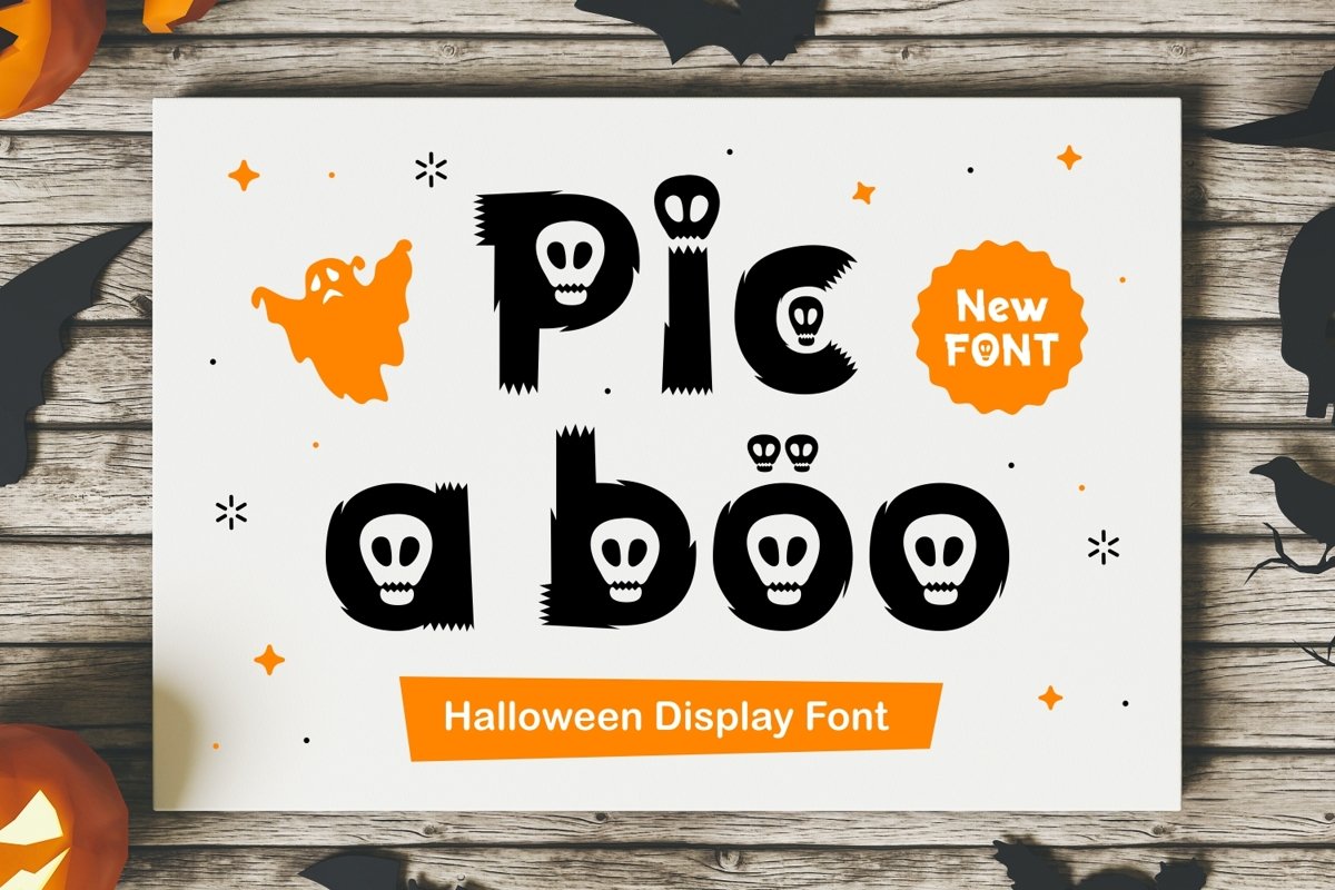 Pic A Boo - Halloween Display Typeface example image 1