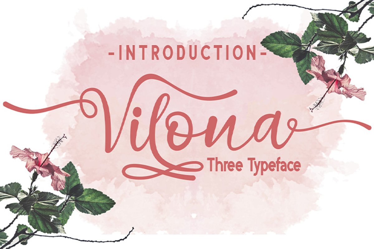 Vilona |Three Typeface example image 1