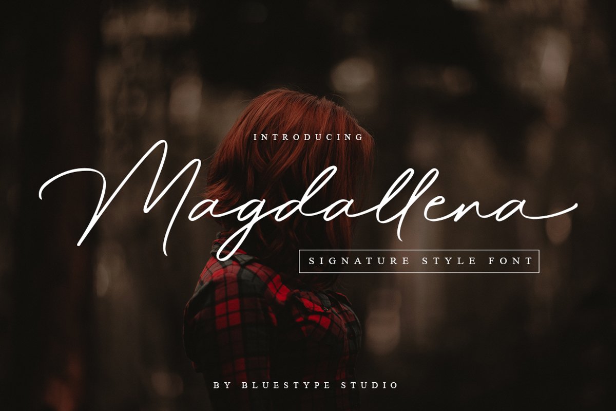 Magdallena - Signature Font example image 1