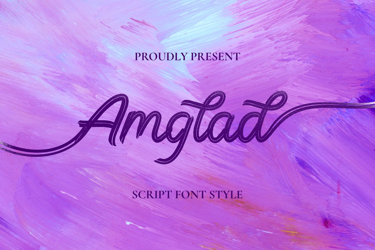 Amglad Font example image 1