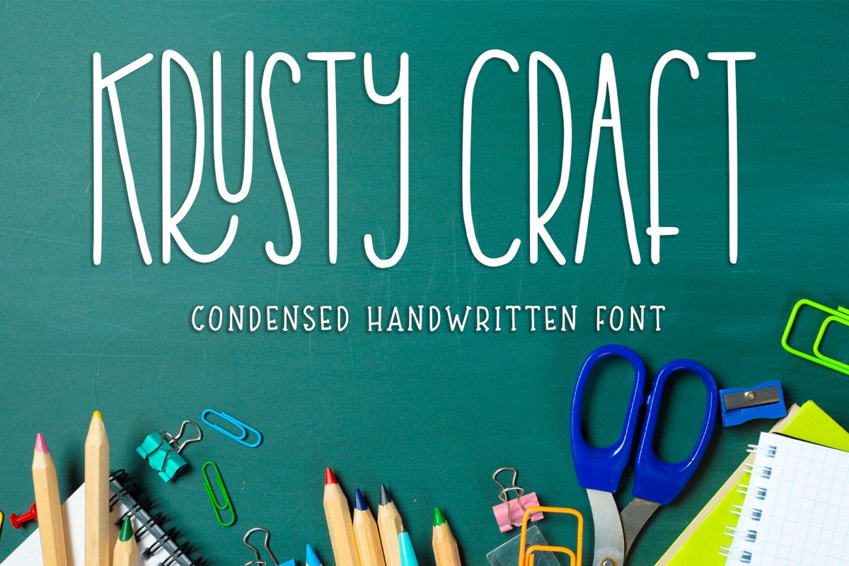 Krusty Craft - condensed handwritten - example image 1