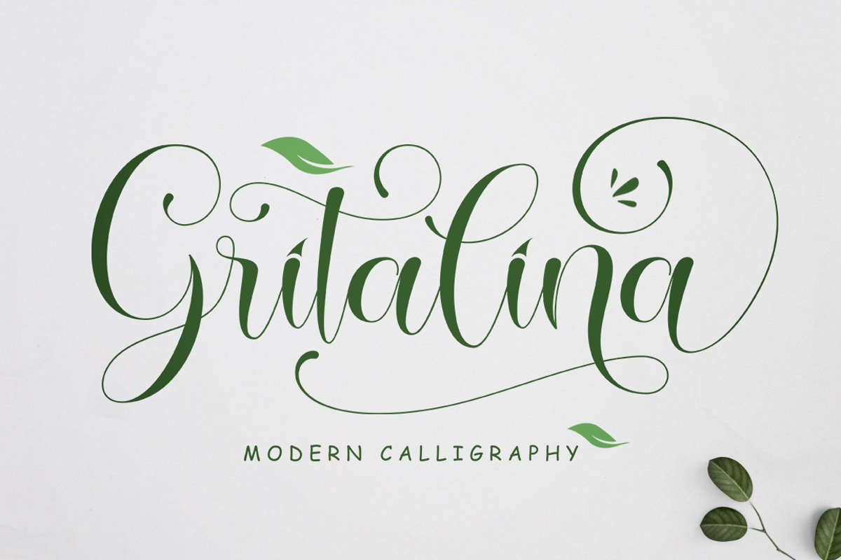 Gritalina Modern Calligraphy example image 1