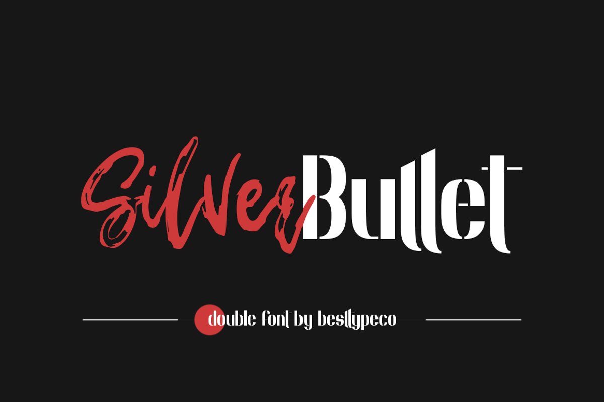 Silver Bullet Double font example image 1