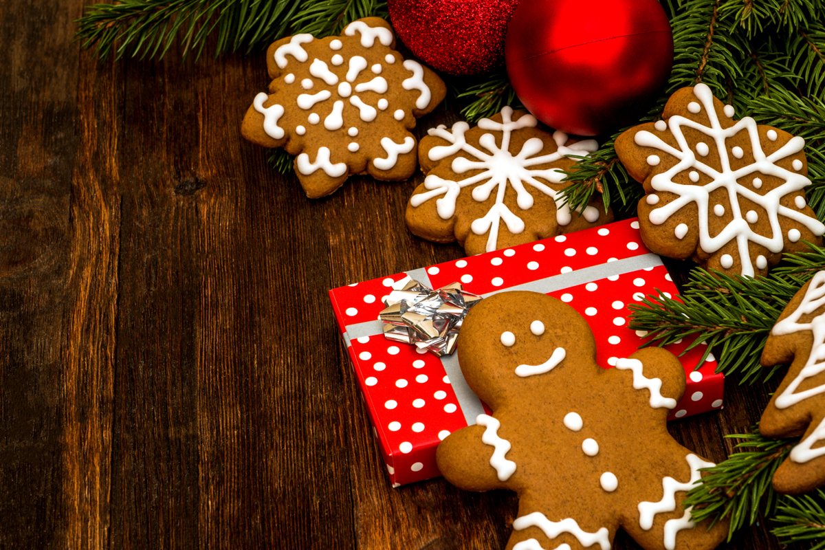 Christmas cookies background. example image 1