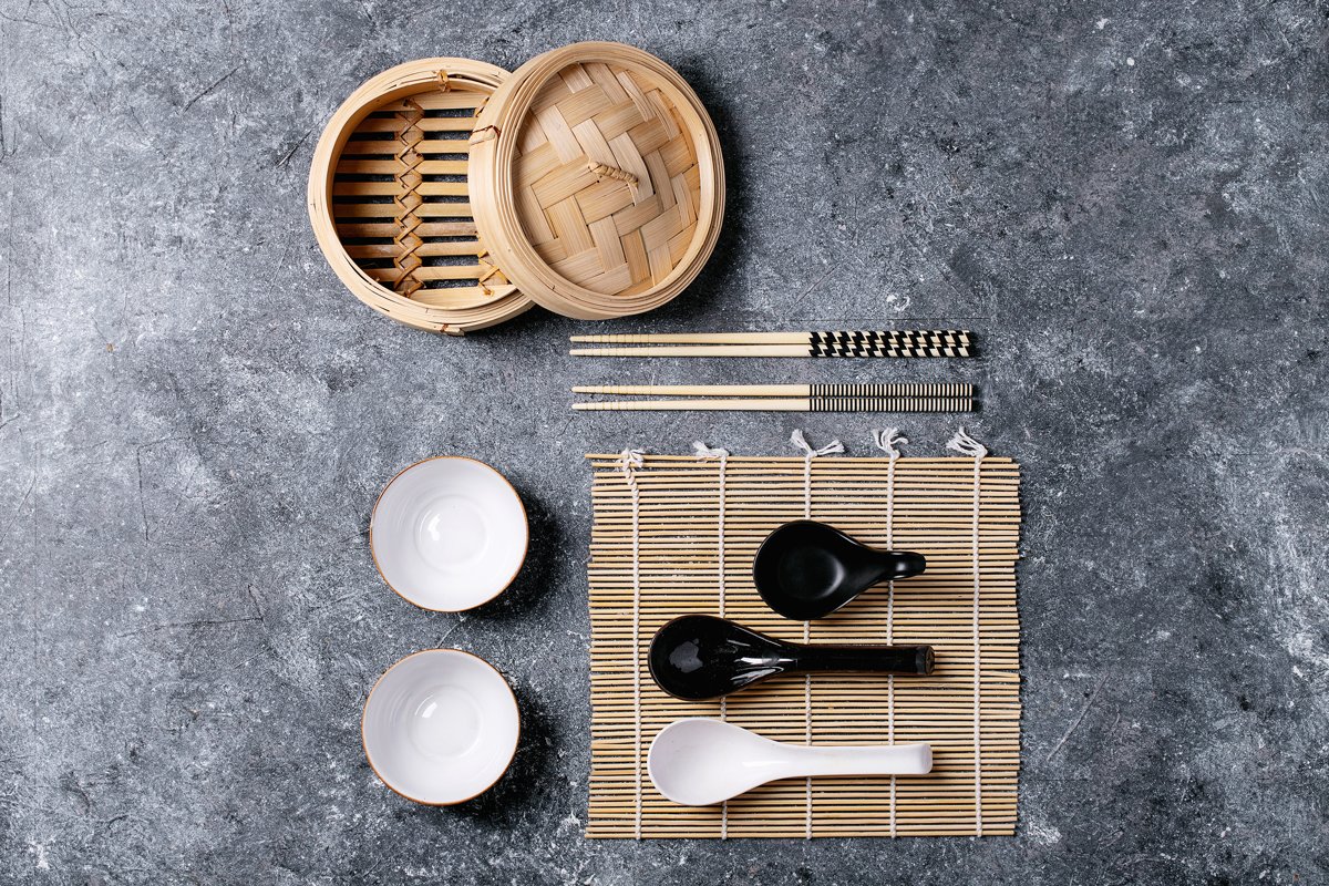 Traditional asian kitchen utensils example image 1