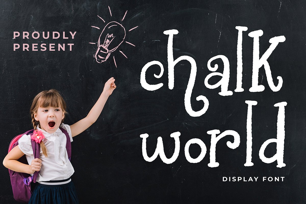Chalk World Display Font example image 1