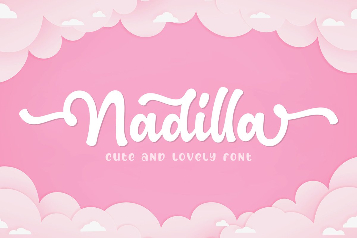 Nadilla / Cute and Lovely Font example image 1